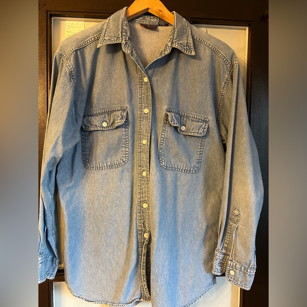 Amrav Vintage Light Blue Denim Overshirt